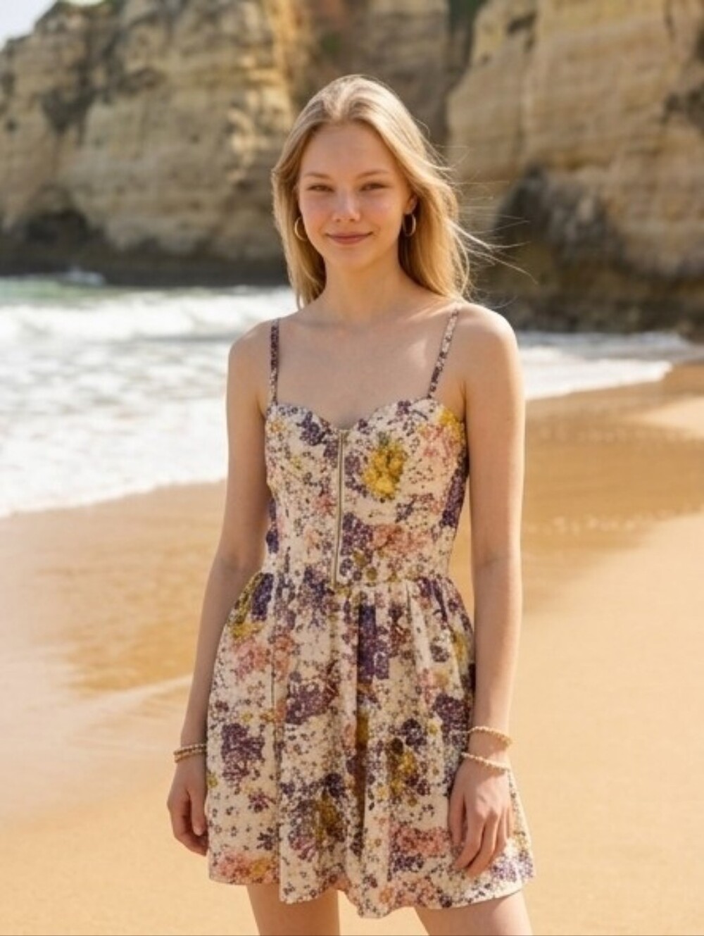 Guess Floral Dress Size 10 Flowers